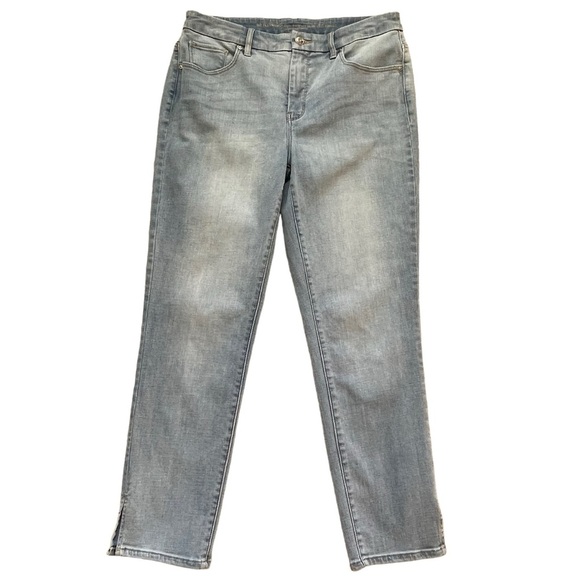 Chico’s So Slimming Girlfriend Slim Leg Ankle Jeans Womens Size 0.5 Regular Sz 6 - Picture 3 of 11